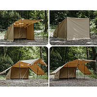 Намет одномісний із тентом Naturehike CNK2450WS026, коричневий, фото 8