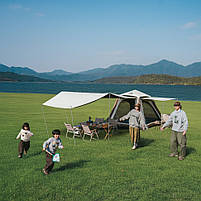 Намет чотиримісний автоматичний надувний із тентом Naturehike Ango CNK2550WS017, сірий, фото 4