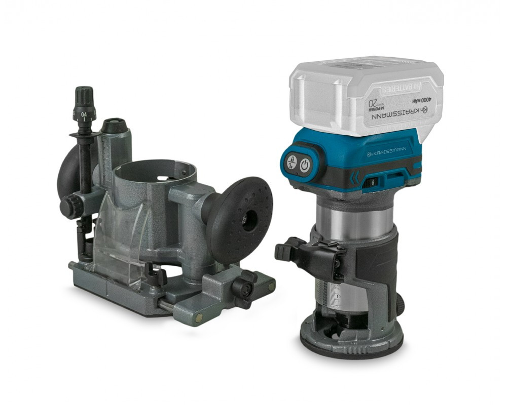 Акумуляторна фрезерна машина Kraissmann 681 AOFT-BL 20, фото 1