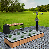 Обрешітка на могилу із натуральної деревини (модрини), висота 20 см, фото 3