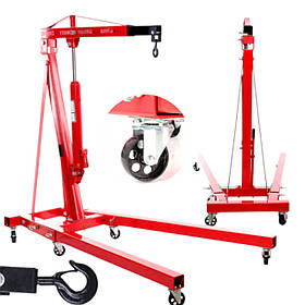 Кран гідравлічний для майстерні 2 Т Kraft & Dele KD320_3K гідравлічний підкатний кран-знімач двигуна