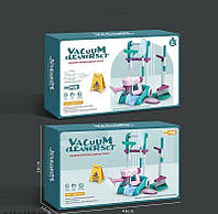 Набір для прибирання 688-8 (18) пилосос на батарейках, швабра, щітка, знак попередження, візок, в коробці