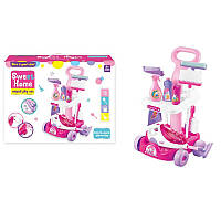 Набір для прибирання A 5928 (8) пилосос на батарейках, підсвічування, імітація справжнього інструменту, візочок, відро, швабра,