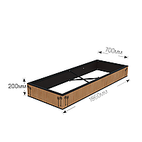 Обрешітка на могилу із деревини (модрини), висота 20 см
