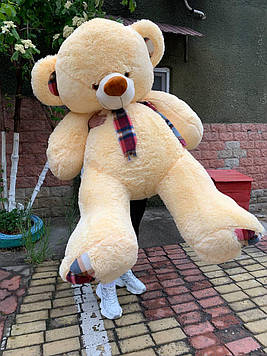 М'яка іграшка Ведмедик Барні 200 см Велика іграшка Плюшевий ведмедик на подарунок Красиві ведмедики персиковий
