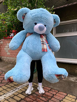 М'яка іграшка Ведмедик Барні 200 см Велика іграшка Плюшевий ведмедик на подарунок Красиві ведмедики Блакитний