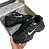 Чоловічі зимові термо кросівки Nike V2K runtekk Gore-Tex Termo Black Найк чорні гортекс теплі, фото 2
