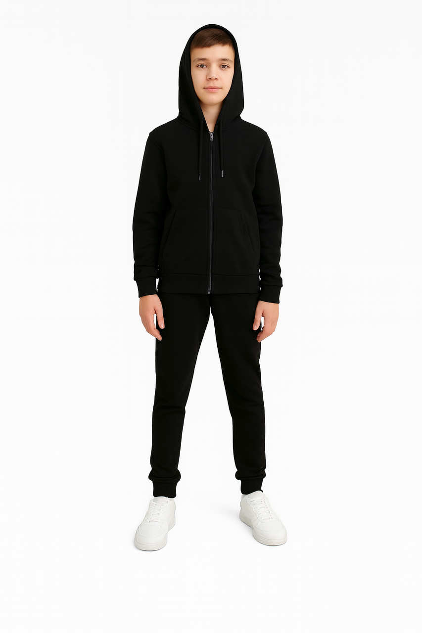Спортивний костюм дитячий для хлопчика чорний (0010-2), фото 1