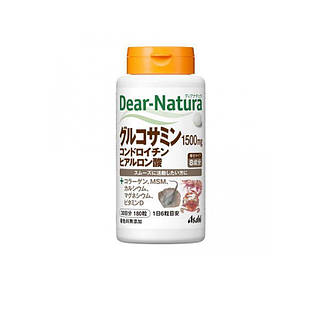 Asahi Dear Natura глюкозамін, хондроїтин, гіалуронова кислота, MSM, Тип ІІ колаген, 180 таб на 30 днів.