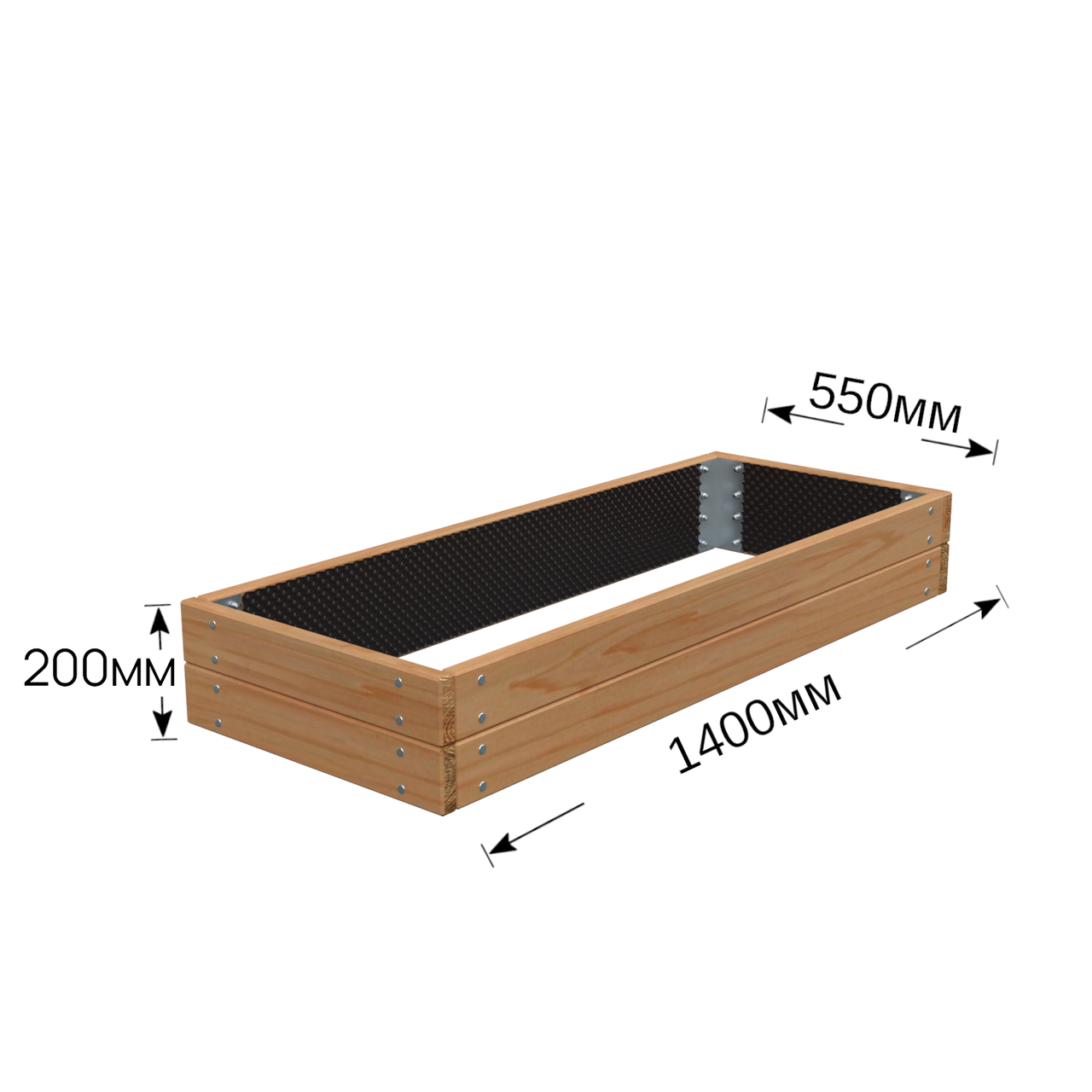 Надгробок малого розміру на могилу із модрини, висота 20 см, фото 1