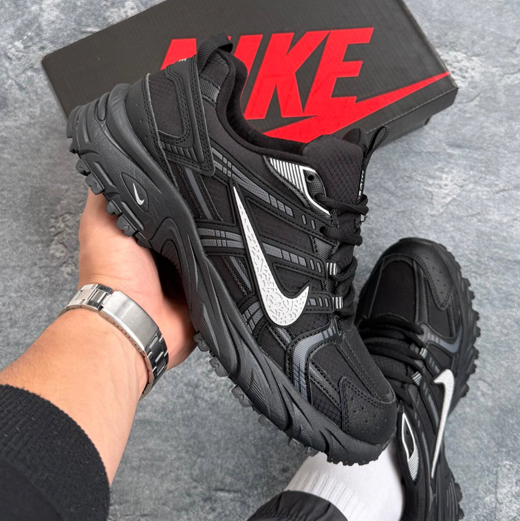 Чоловічі зимові термо кросівки Nike V2K runtekk Gore-Tex Termo Black Найк чорні гортекс теплі, фото 1