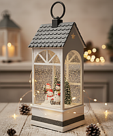 Світильник новорічний нічник Ліхтар WDL-24074B з підсвіткою та музикою