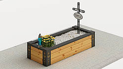 Надгробок малого розміру на могилу із модрини, висота 30 см