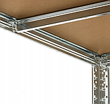 Набір зі стелажів 2 шт LEOBRO Premium 150 х 70 х 30 см, 150кг/полиця, 5 полиць (LB-R110Х2), фото 6