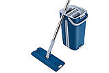 Набір 5л відро зі шваброю з відтискачем Scratch Cleaning Mop G3 Small швабра стрічка з відром для миття підлоги, фото 3