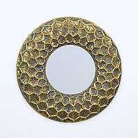 Декоративне дзеркало Колесо зі скла та металу 69 см