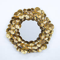 Декоративне дзеркало зі скла та металу повітряне 90 см