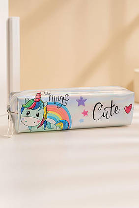 Пенал Косметичка шкільний Єдиноріг Magic Cute Unicorn 190*50*45 мм