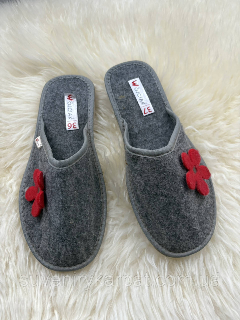 Жіночі капці з войлоку, 36 37 розмір уцінка різні розміри розпарочка, фото 1