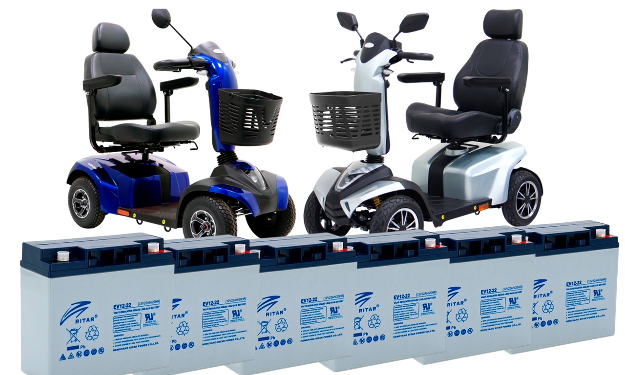 АКБ для візків 22Ah, 22ач, 22А‧год 72 V, В, Вольт, AGM, агм, для інвалідного крісла, електроскутера