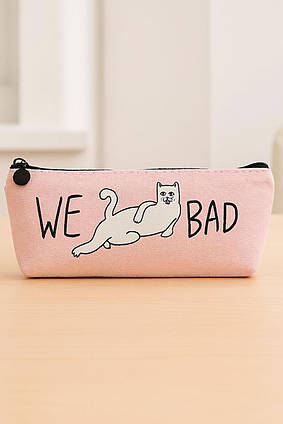 Пенал Косметичка шкільний Ми Поганці We Bad 195*90 мм Рожевий