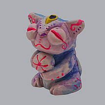 Декоративна фігурка з кераміки / Статуетка талісман ручна робота, сувенір для подарунка та інтер'єру, фото 5