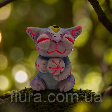 Декоративна фігурка з кераміки / Статуетка талісман ручна робота, сувенір для подарунка та інтер'єру, фото 1