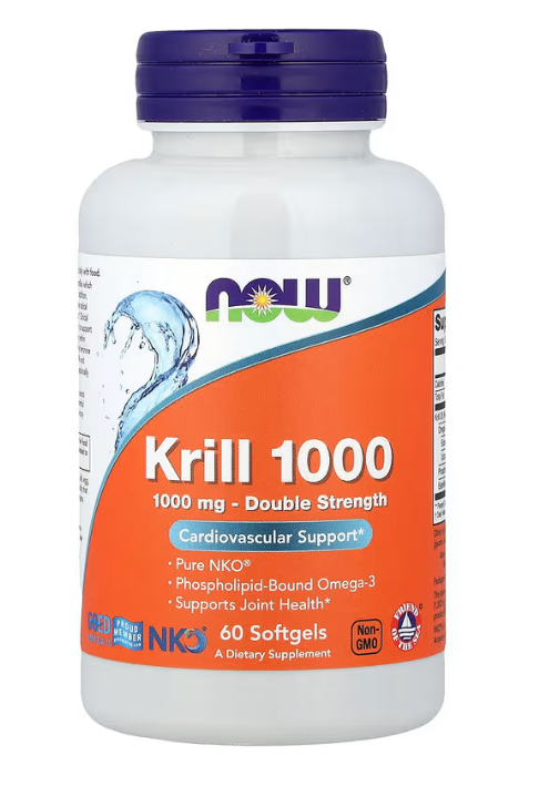 Krill 1000 1000 мг Now Foods 60 капсул, фото 1