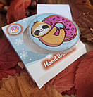 Грілка для рук дитяча багаторазова Лінивець з пончиком. Грілка сольова портативна для дітей і дорослих, фото 9