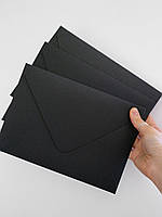 Великий чорний подарунковий конверт С5 (160 х 227 мм) для сертифікатів, дипломів