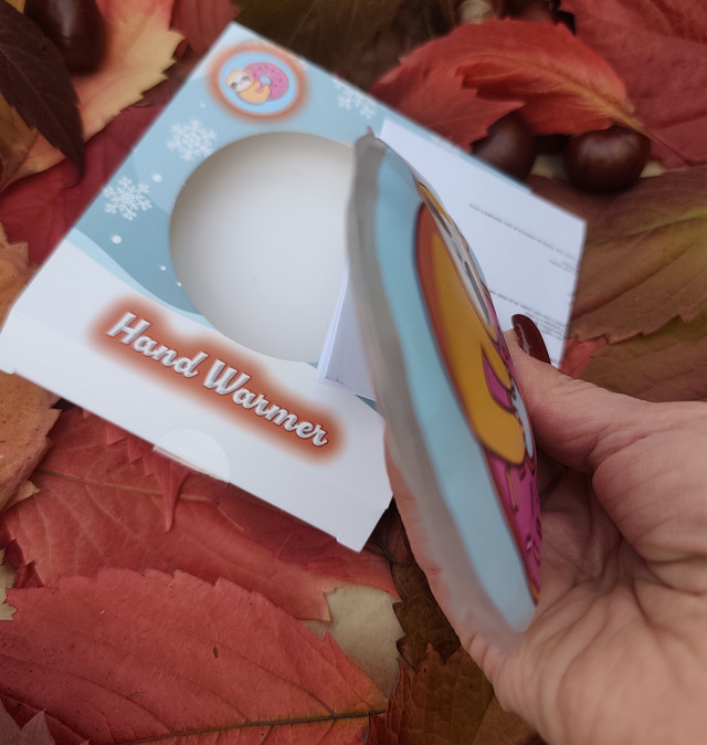 Грілка для рук дитяча багаторазова Лінивець з пончиком. Грілка сольова портативна для дітей і дорослих