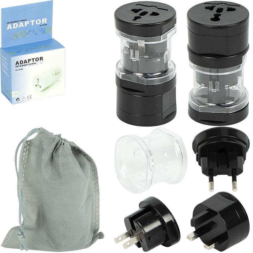 Універсальний перехідник для розетки на європейську, американську, англійську, китайську розетку дорожній адаптер «все в одному», фото 1