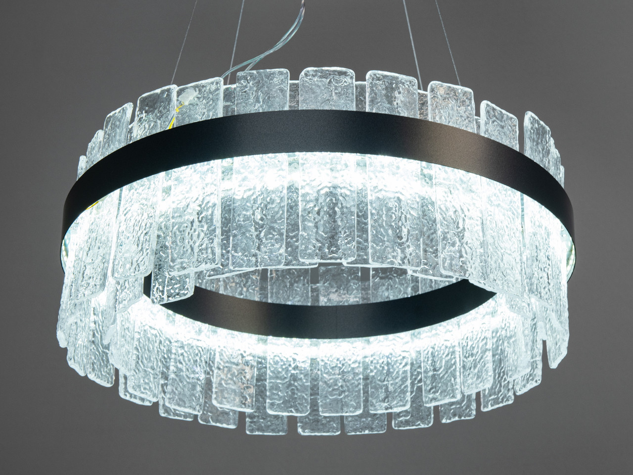 Стельова люстра LED Diasha 817/500PB, 110W, чорна, регульована висота, для коридору та вітальні, фото 1