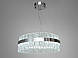Люстра стельова LED Diasha 828/500CH 66W, хром, для спальні, кришталь, регульована висота, фото 3