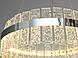 Люстра стельова LED Diasha 828/500CH 66W, хром, для спальні, кришталь, регульована висота, фото 5