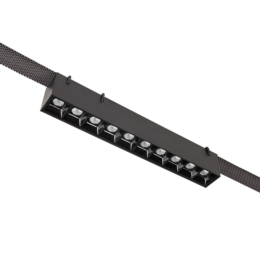 Трековий світильник LED Levistella 78010-BL02 BK, 10W, 4000K, чорний, для текстильних трекових систем, фото 1