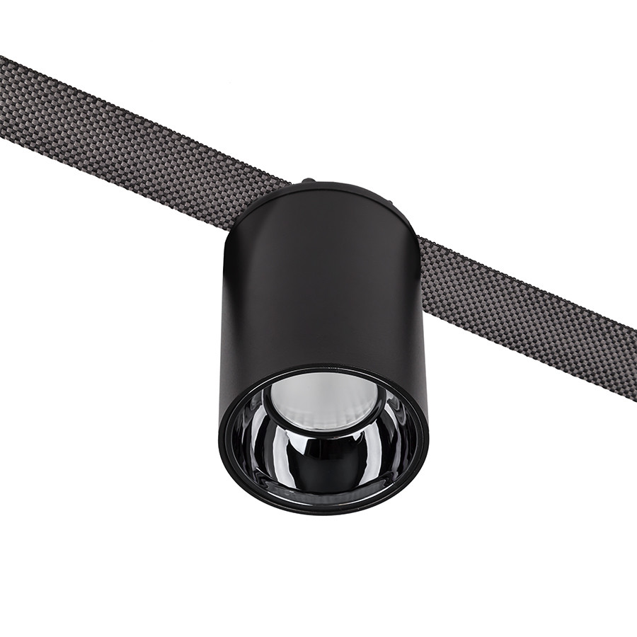 Трековий світильник LED Levistella 78012-BL04, 12W, 4000K, чорний, алюміній, для текстильних трекових систем, фото 1