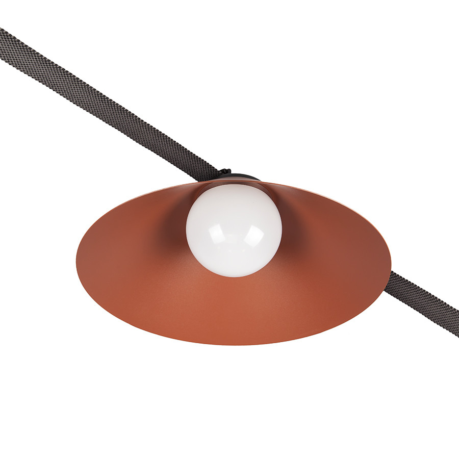 Трековий світильник LED Levistella 78012-BL06 ORG, 12W, 4000K, терракотовий, для текстильної трекової системи, фото 1