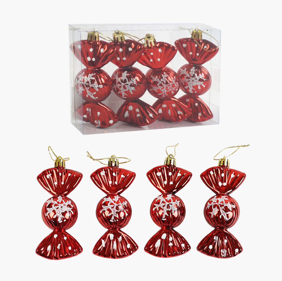 Ялинкова іграшка Цукерки 4 штуки висота 12 см, фото 1