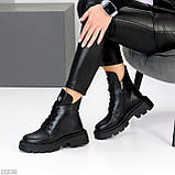 Жіночі коричневі черевики, жіночі шкіряні челсі, жіночі черевики демісезонні, натуральні жіночі черевики, фото 8