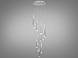 Люстра стельова LED Diasha 3002/15SV, 60W, матовий хром, сучасний стиль для зали, коридору, вітальні, фото 2