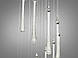 Люстра стельова LED Diasha 3003/18HR, 45W, хром, сучасний стиль для холу, коридору, вітальні, фото 3