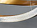 Стельова люстра LED Diasha D2486-800+600G 100W, золото, діаметр 80 см, сучасний стиль для дому, фото 4