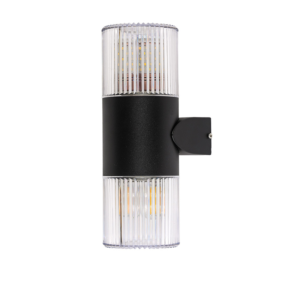 Бра настінне Levistella 804W1904-2 BK, 2 плафона, чорний + прозорий, сучасний стиль для вулиці, фото 1