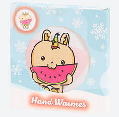 Грілка для рук дитяча багаторазова Єдиноріг з кавуном. Грілка сольова портативна для дітей і дорослих