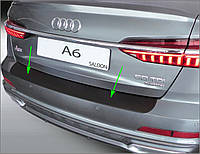Пластикова захисна накладка на задній бампер для AUDI A6 4-х дверный седан 2018-2024