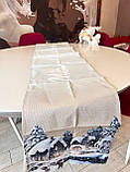 Новорічний ранер на стіл, новорічна серветка, бігунок на стіл на Новий рік, новорічний декор 33х182 см, фото 4