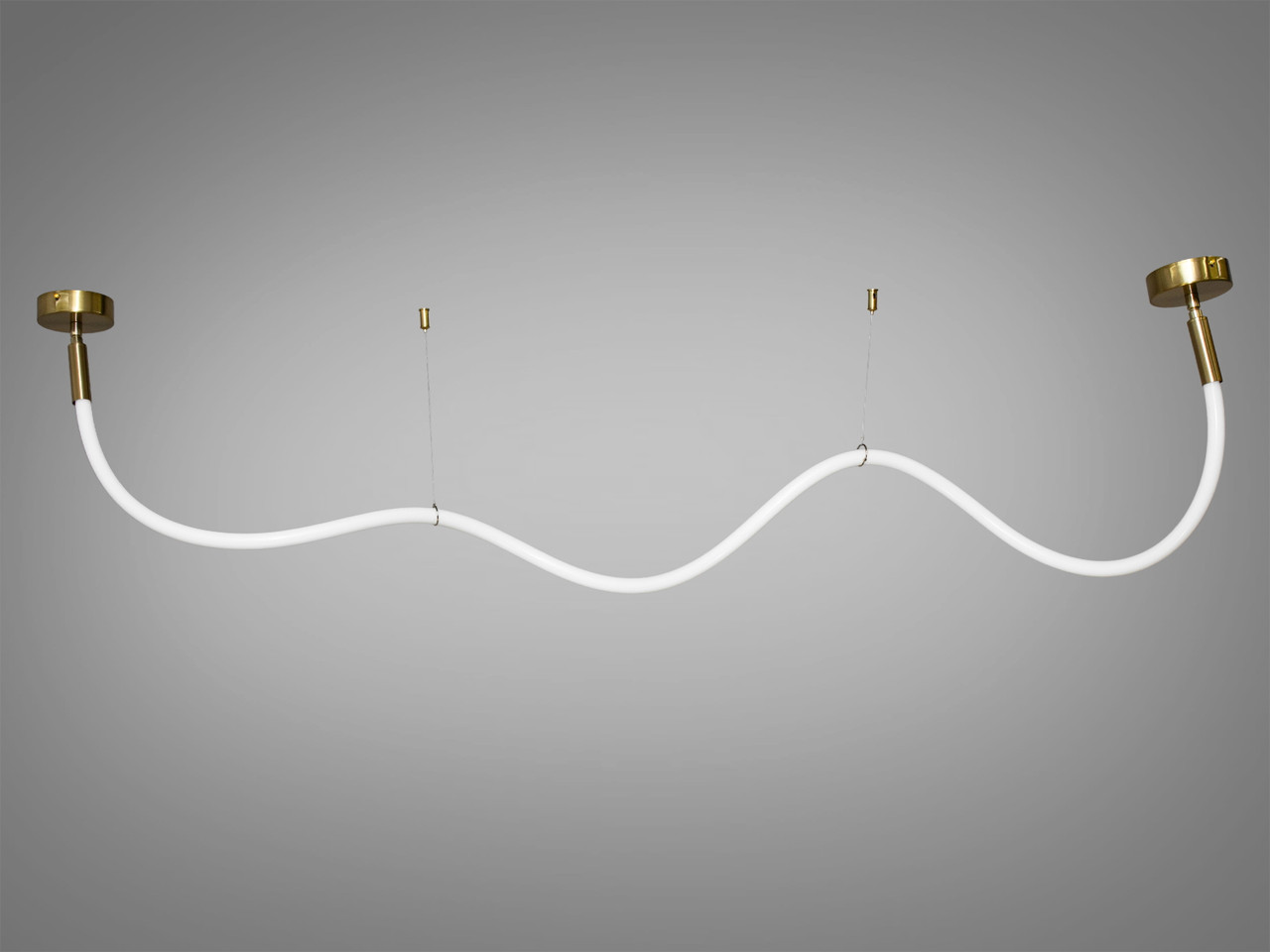 Люстра стельова LED Diasha SY9610-2000GAB Шланг, 22W, бронзова, сучасний стиль для коридору, вітальні, спальні, кафе, ресторану, фото 1