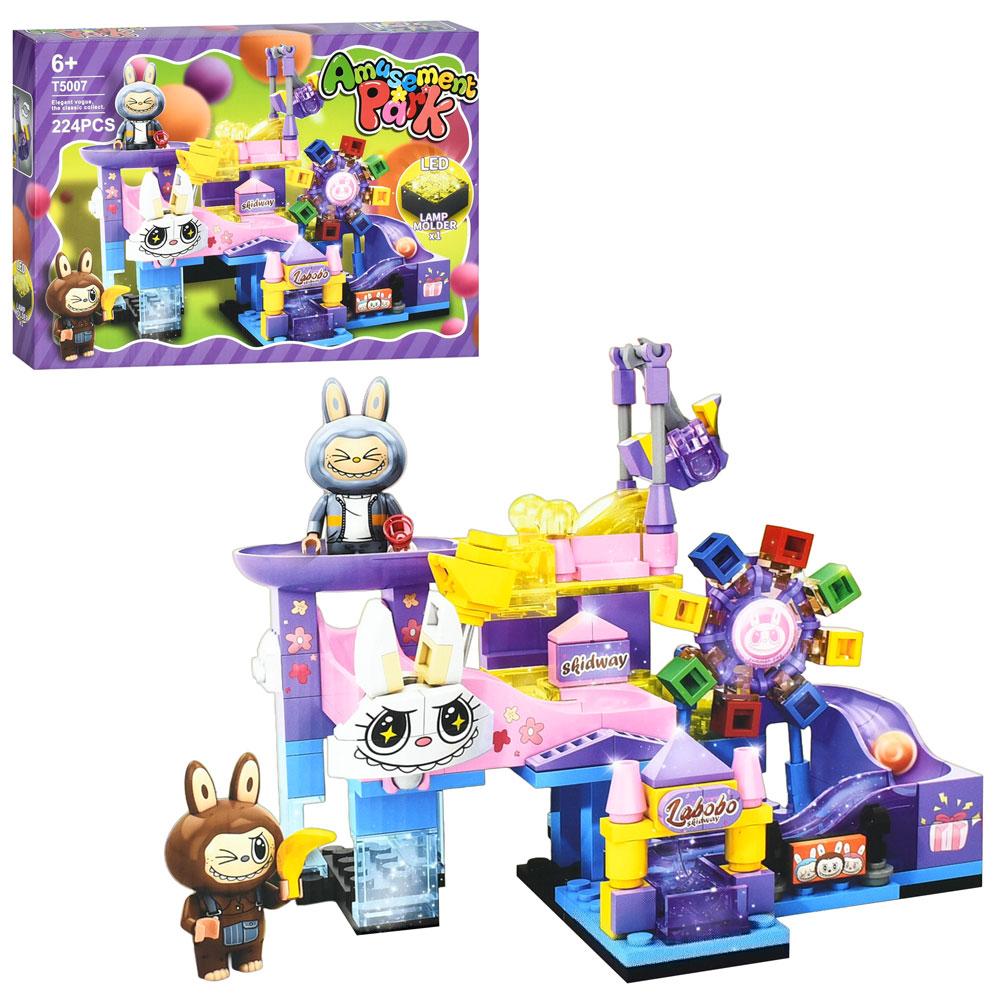 Конструктор LBB, фігурки 2шт, парк розваг, світло, 224дет, бат(табл), в кор. 32*24*5см (36шт), фото 1