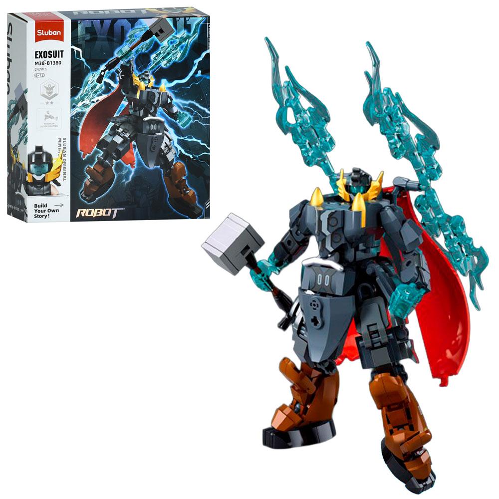 Конструктор SLUBAN робот-воїн, фігурка, 247дет, в кор. 22*23,5*6,5см (32шт), фото 1